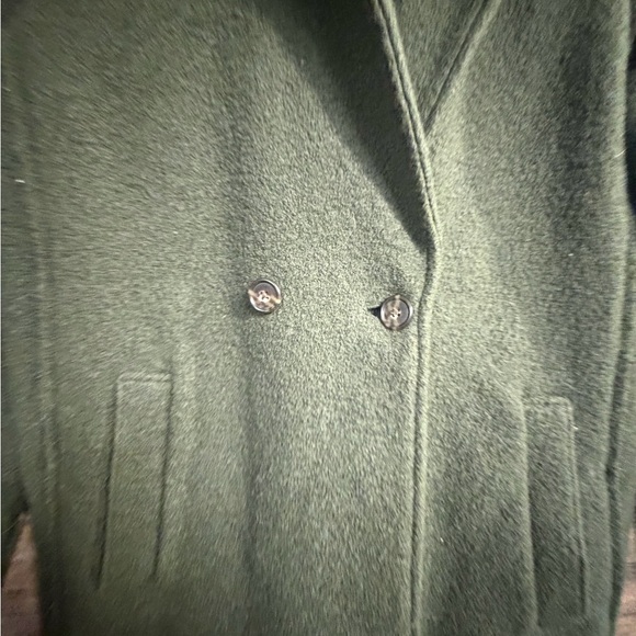 J. Crew Forest Green Italian Wool Overcoat - Picture 3 of 5